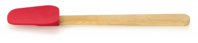 Colher silicone com cabo de bamboo